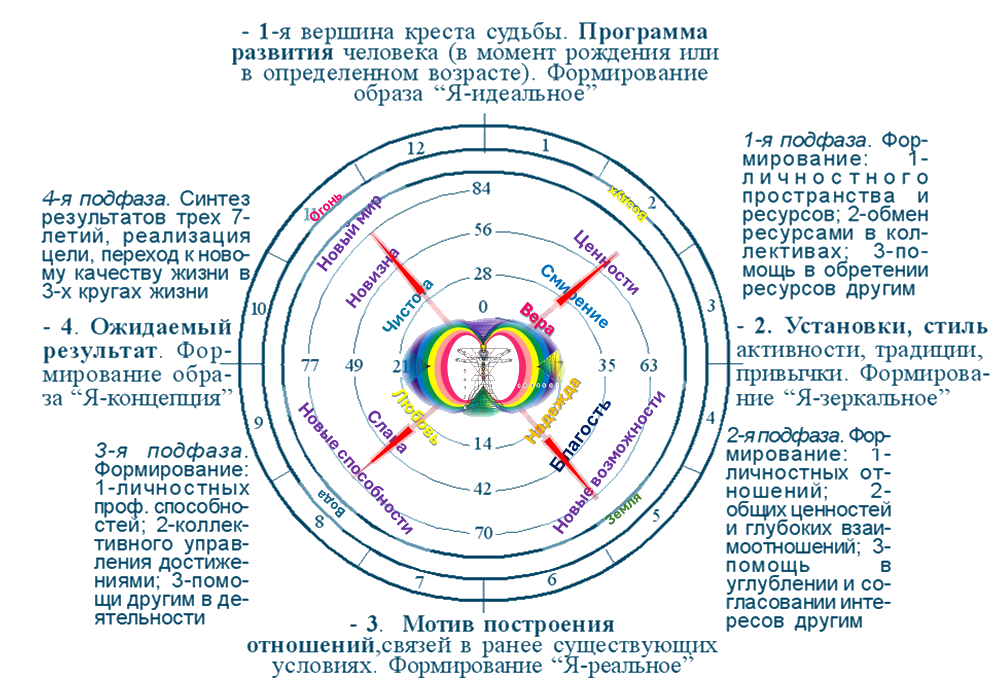 Схема трех кругов накопления опыта: формообразование, взаимодействие, осознанное управление